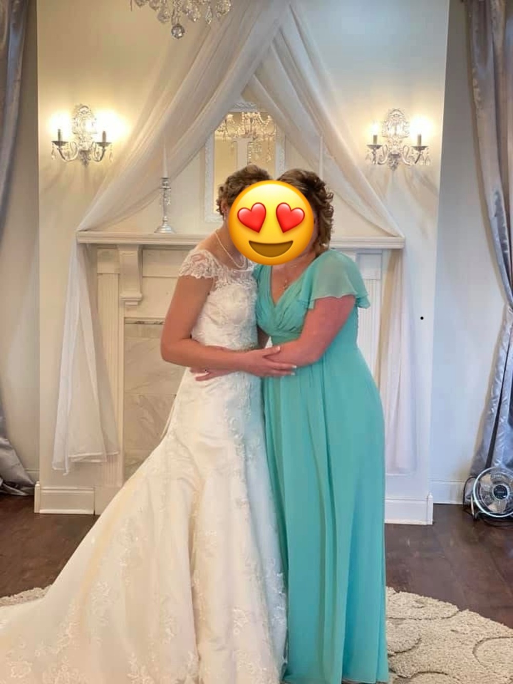 Aqua Flutter Sleeve Formal Maxi Dress.